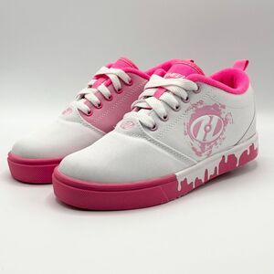 Heelys Pro 20 Drips Sneakers with Rollers White and Pink - Big Kids Size US 3 /